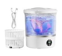 Portable Washing Machine - Tumble Dryer with Built-in Drain and Low Noise, Mini Washing Machine and Portable Dryer - For Home Apartment Dormitory Hotel Travel Camping Towel