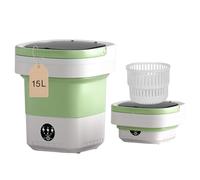 Portable Washing Machine Upgraded Large Capacity Foldable Mini washing machine, small washer for Baby Clothes, Underwear or Small Items, Apartment, Dorm,RV Travel laundry Gift Choice(Green)
