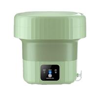 Portable Washing Machine, Volume6L Mini Portable Washer for Outdoors and Home Foldable, Small Portable Laundry Machine, (Color : Green)