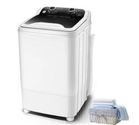 Portable Washing Machine Washer, Fully Automatic Portable Washing Machine 7.5KG Large Capacity Fully Automatic - UV Blue Light Bacteriostasis, Ideal for Outdoor Caravans, Travel, Apartments