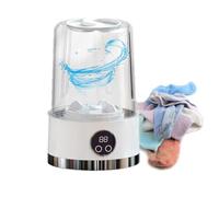 Portable Washing Machine - Wireless USB Fast Charging, IPX4 Waterproof, No Drain Pipe Design, LCD Time Display - Ideal for Travel and Dormitories