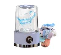 Portable Washing Machine - Wireless USB Fast Charging, IPX4 Waterproof, No Drain Pipe Design, LCD Time Display - Ideal for Travel and Dormitories