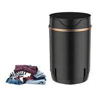 Portable Washing Machine with Timer - 2-In-1 Single-tub Washer with Drain Basket & Water Inlet Pipe, Child Lock Protection, Quiet & Low-noise for Families black