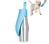 Portable Water Bottle - 750ml 27oz Large Capacity Compact Water Dispenser | Pet Accessories 2 in 1 Pet Travel Mug for Parks, Gardens, Sidewalks, Walks for PE