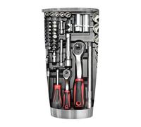 Portable Water Bottle, Leakproof Drink Tumbler, 3.5x6.9 Inches Reusable Bottle with Mechanics Build, Stainless Steel Drinkware, Tool Box Bottles with Stylish Design, Hydration Bottles for Men and Dad