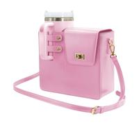 Portable Water Bottle Purse for Stanley Cup,Outdoor Crossbody Bag Compatible with Stanley Cup Bag, Sport Water Bottle Handbag, Pink