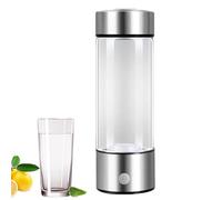 Portable Water Bottle - USB Rechargeable Hydrogen Bottle, Large Capacity 420ml Leakproof Container, Removable Drinking Cup, Travel Accessory | Hydrogen Water Bottles for Camping Work Home Daily Life