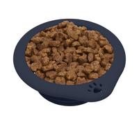 Portable Water Bowl for Dogs, 300 ml Foldable Feeding Bowl with Carabiner, Silicone Drinking Bowl for Puppies, for Camping, Walks, Daily Travel, as well as for Pets such as Dogs and Cats