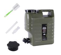 PORTABLE WATER CONTAINER - 12L large capacity, PE barrel material, leak-proof storage with spigot, extension tube and cleaning brush | al ai hydration solution