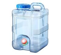 Portable Water Container with Tap, BPA-Free Plastic Water Storage Tank - Easy-Clean Drinking Water Carrier with Leak-Proof Spigot for Camping, Outdoor, Travel, RV, Emergency & Home Use (10L)