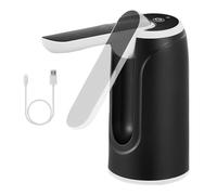 Portable Water Dispenser - Foldable Drinking Pump, USB Charging Quiet Device | Electric Hot Cold Hydration Tool, Space-Saving Automatic Bottle Tap, Leak-Proof Compact Unit Use for Home Office Travel
