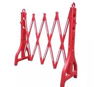 Portable Water-Fillable Kindergarten Fence - Safe Road Barrier, 4-Piece Set, Red Plastic Folding Safety Guard for Kids, Outdoor Play Area Protection