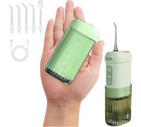 Portable Water Flosser for Teeth - 4 Cleaning Modes with 5 Tips, 200ML Tank, IPX7 Waterproof, Rechargeable Cordless Oral Irrigator for Home & Travel, Perfect for Braces & Gum Care