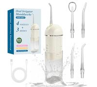 Portable Water Flosser for Teeth,Cordless & Portable Collapsible Oral Irrigator Water Teeth Cleaner Pick for Braces Dental Hygiene, 3 Modes & IPX7 Waterproof Rechargeable Water Flosser Dental Pick