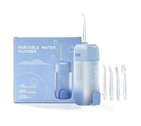 Portable Water Flosser for Teeth Cordless - Travel-Friendly, 30-Day Battery, 3Modes, 360° Nozzle, 200ml Tank, Dentist-Recommended for Brace, Implant & Sensitive Gum (Blue)
