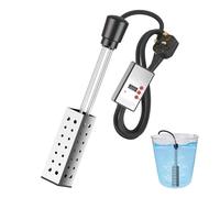Portable Water Heater, Immersion Heater, 2500W, Black, Stainless Steel,Easy-to-Use, Submersible Water Heater for Hot Tub Heater