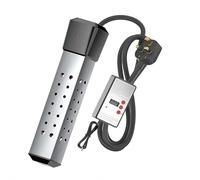 Portable Water Heater Pool Heater,2500W Electric Immersion Fast Heating Paddling Pool Heater with 304 Stainless Steel,Bucket Heater with Digital LCD Thermometer for Home Bath Pool Outdoor (s2)