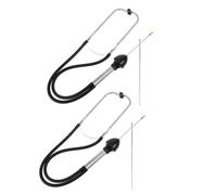Portable Water Leak Detection Stick 2 Pcs Stainless Steel Black