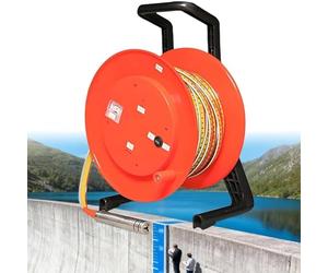 Portable Water Level Meter Indicator 300m, Water Depth Tester for Borehole Well, Seepage Line Analysis Groundwater Monitor with 984ft Probe Cable
