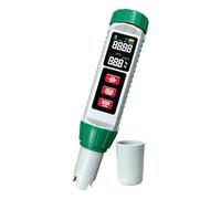 Portable Water Pen 5 in 1 Acidity Conductivity Salinity Temperature Meter with LCD and Hold Button Layout for Drinking Water and Aquarium Care Digital Meter Acidity Conductivity Salinity Pool