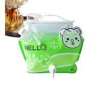 Portable Water Pouch - Drink Carrier with Capacity, Integrated Spout System, Lightweight Foldable Bottle Design | Multifunctional Drink Storage Unit, for Refreshing on Picnic Beach Thui