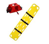Portable Water Rescue Stretcher Spine Board with Head Immobilizer & Straps - Emergency Floating Life-Saving Board for Swimming Pools & Water Safety, Yellow