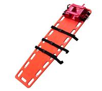 Portable Water Rescue Stretcher Spine Board with Head Immobilizer & Straps - Emergency Floating Life-Saving Board for Swimming Pools & Water Safety, Red
