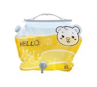 Portable Water Storage Bag - 10L Foldable Container With Faucet Tap Leakproof Carry Design | Camping Hiking Water Carrier, Outdoor Storage, Reusable Bucket