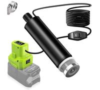 Portable Water Sump Pump for Ryobi 18V Li-ion Battery, 120W 12V Cordless Rain Barrel Water Transfer Pump, Electric Utility Pumps for Garden, Hot Tub, Tank, Pool, Ponds, Aquariums