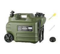 Portable Water Tank - 28l Rolling Storage Barrel, Folding Handle Outdoor Container, Large Capacity Water Carrier | for Road Trips Hiking Camping Blackout Rv Garden Outdoor Adventures