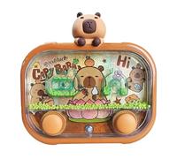 Portable Water Toss Puzzle Game Device - Animal Theme Handheld Reaction Skill Trainer, LED Illuminated Button Control Water Ring Challenge | Family Friendly Coordination Game for Kids Teens