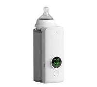 Portable Water Warmer, Rechargeable USB Wireless Portable Baby Milk Warmer, Battery-Powered Wireless Portable Baby Milk Warmer for Breastmilk or Baby Formula
