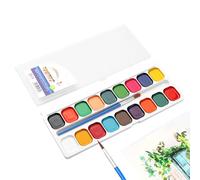 Portable Watercolor Set for Kids, Art Palette, Assorted Drawing Paints with Safe Formula, PP Paint Holder, Innovation Tool with Easy Cleaning, Art Accessories p