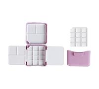 Portable Watercolour Paint Box with Brush Washer Folding Painting Case for Watercolour Oil Acrylics Paints Student Painting Supplies
