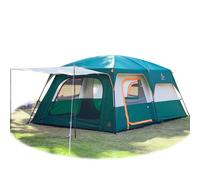 Portable Waterproof Camping Tents 8-12 Person, Full-coverage Pu-coated All-around Tents, Family Stand Up Cabin Tent with Storage Bag for Camping, Hiking, Picnic green