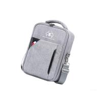 Portable Waterproof Carrying Case for DJI Lito 1 X1 RC 2 and RC N3 Controllers Large Capacity Shoulder Bag 31x22x10cm(Gray)