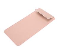 Portable Waterproof Keyboard Case for Logitech K380, Shockproof Wear Resistant Head Protection Design, More Portable, Faux Leather (pink+silver)