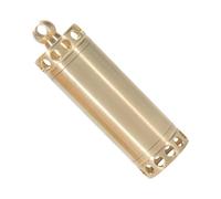 Portable Waterproof Pill Box Keychain Brass Small Bottle Pocket Pill Case for Travel and Daily Use