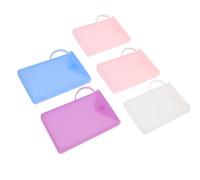Portable Waterproof Silicone Storage Bags 5pcs for Mask Holders | Lightweight, Heat Resistant and Cold Resistant, Compact Travel Set, for Sundries and Daily Organization Random Color