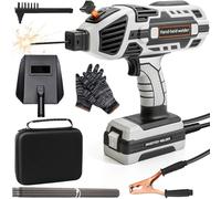 Portable Welding Machine, 220V ARC Welder with IGBT Inverter & 6 Variable Current Adjustment, Includes 10 Welder Rods and Carrying Case, Electric Welding Machine Fits 3/32"-1/8" (2.5-3.2mm) Wire Rods