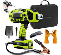 Portable Welding Machine, 6 Gears 20-120a Handheld Welding Machine, with Digital Display IGBT Inverter 6 Variable Current Adjustment for 1/16''-1/8'' Welding Rods (Green)