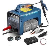 Portable Welding Machine, Cordless Battery Powered MMA Stick Welder, 6000mAh Battery, LED Display, Digital IGBT Inverter, Hot Start, Arc Force, Anti-Stick for Home Use