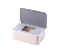 Portable Wet Tissue Dispenser Box with Lid Car Organizer Napkin Holder Dustproof Wipes Storage Case for Living Room and Bedroom(Grey)