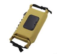 Portable Wet Wipes Storage Bag for Camping Featuring Suspension Hanging Capability Made with Canvas and Webbing for Outdoor Convenience (Brown)