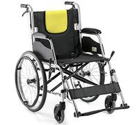 Portable Wheelchair, Foldable Lightweight Wheel Chair Elderly Disabled Scooter Manual Wheelchairs with Swing Away Footrest Wheelchairs