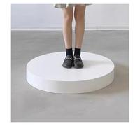 Portable White Display Platform 60x30 cm Rund Podestständer for Clothing Store Fitting Room Mannequin Showcase Stand Stylish Retail Exhibition Base