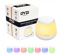 Portable White Noise Machine Baby Adults Kids Sleep Aid 24 Sounds RGB Light Dyzi White One Size