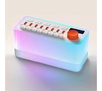 Portable White Noise Machine, Sleep Aid Sound Machine, with 8 Nature Sounds, 11 Fantasy Ambient Lights, 5-180min Timer, for Nap, Meditation, Sleep