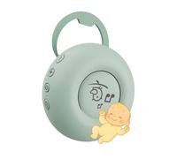 Portable White Noise Sound Machine for Baby by MMOBIEL - 20 Soothing Sounds, Cry Sensor, Timer, USB-C Rechargeable - Travel Sleep Soother with Lullabies, Nature Sounds, White/Pink/Brown Noise - Green