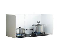 Portable white Splatter Guard Splatter Shield for Cooking, Nonstick Oil Splash Guard Back Splatter Screen For Frying Stove, Backsplash Guard kitchen 2/3/4 sides Folding Cooker Side Splatter Screen